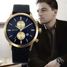 2017 Hommes Montres Top Marque De Luxe Montre À Quartz Casual Cuir Sport Montre-Bracelet Montre Homme Homme Horloge Relogio Masculino