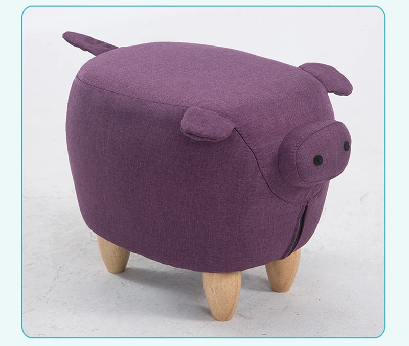 Милый мультфильм свинья стул творческая личность животных обувь скамейке дома мебель для гостиной Османов Дива