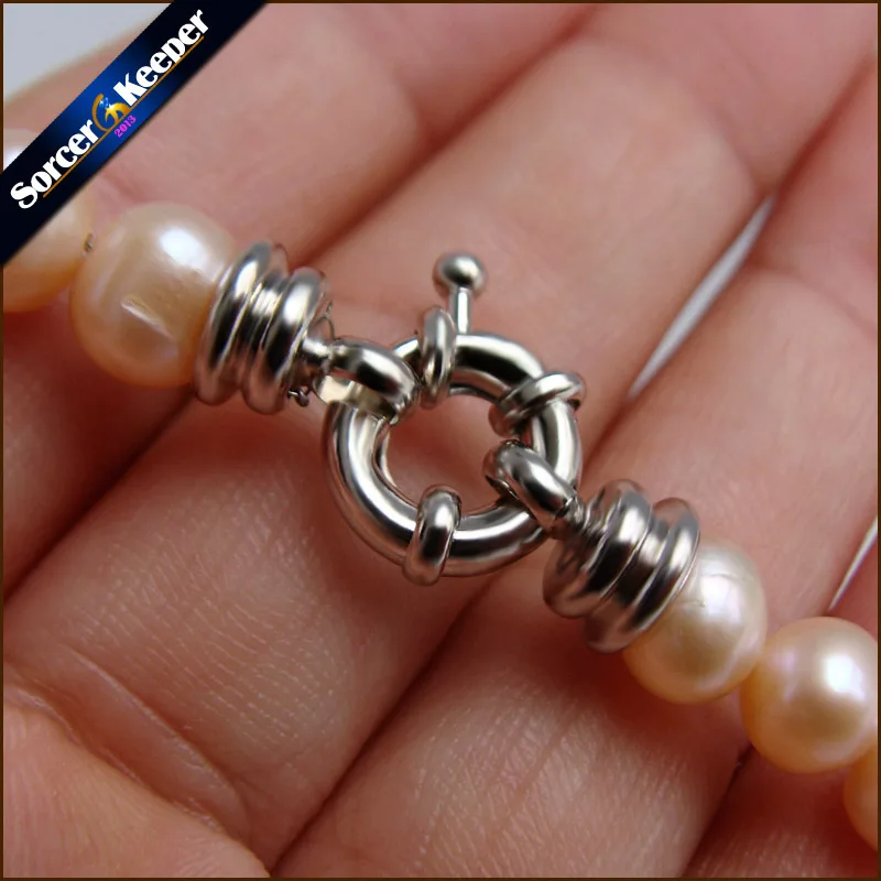 

5 PCS 1 Strings White Color Spring Clasps W/Attachment Rings DIY Claw Jewelry Hooks Pearl Necklace Lobster Clasp CSA18