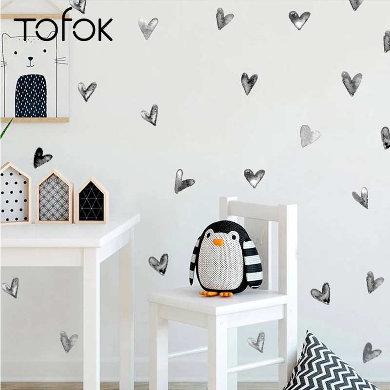 Tofok 24 قطعة/المجموعة الحبر القلب DIY جدار ملصقا المائية رسمت نمط الاطفال غرفة الحضانة الإبداعية الشارات Ins الأثاث الباب ديكور Tofok 24 قطعة/المجموعة الحبر القلب DIY جدار ملصقا المائية رسمت نمط الاطفال غرفة الحضانة الإبداعية الشارات Ins الأثاث الباب ديكور