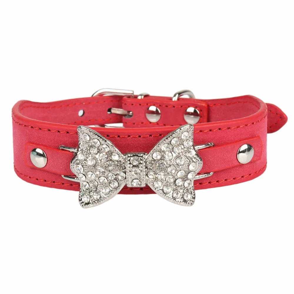 Breakaway Cats Collars Dogs Rhinestone Bow Animals Personalized