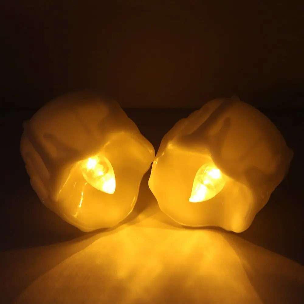 Lumiparty 12 шт. Желтый Янтарный мерцающий беспламенный светодиодный чайный свет