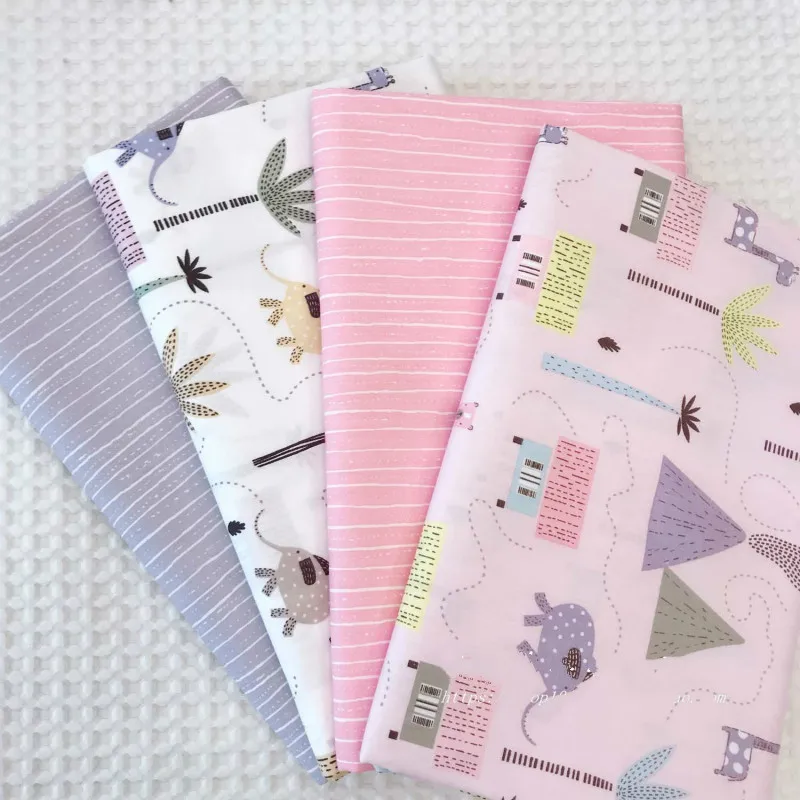 

Baby Cotton Twill Fabric Cotton bed sheet Cloth for DIY Sewing Quilting Fat Quarters Material For Baby&Child
