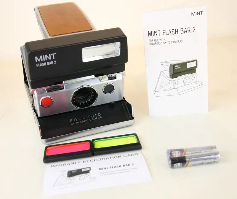 Невозможно мяты флэш бар 2 Lightning для Polaroid SX 70 Камера Alpha1 Model2 sonar SLR670|Плёночные и