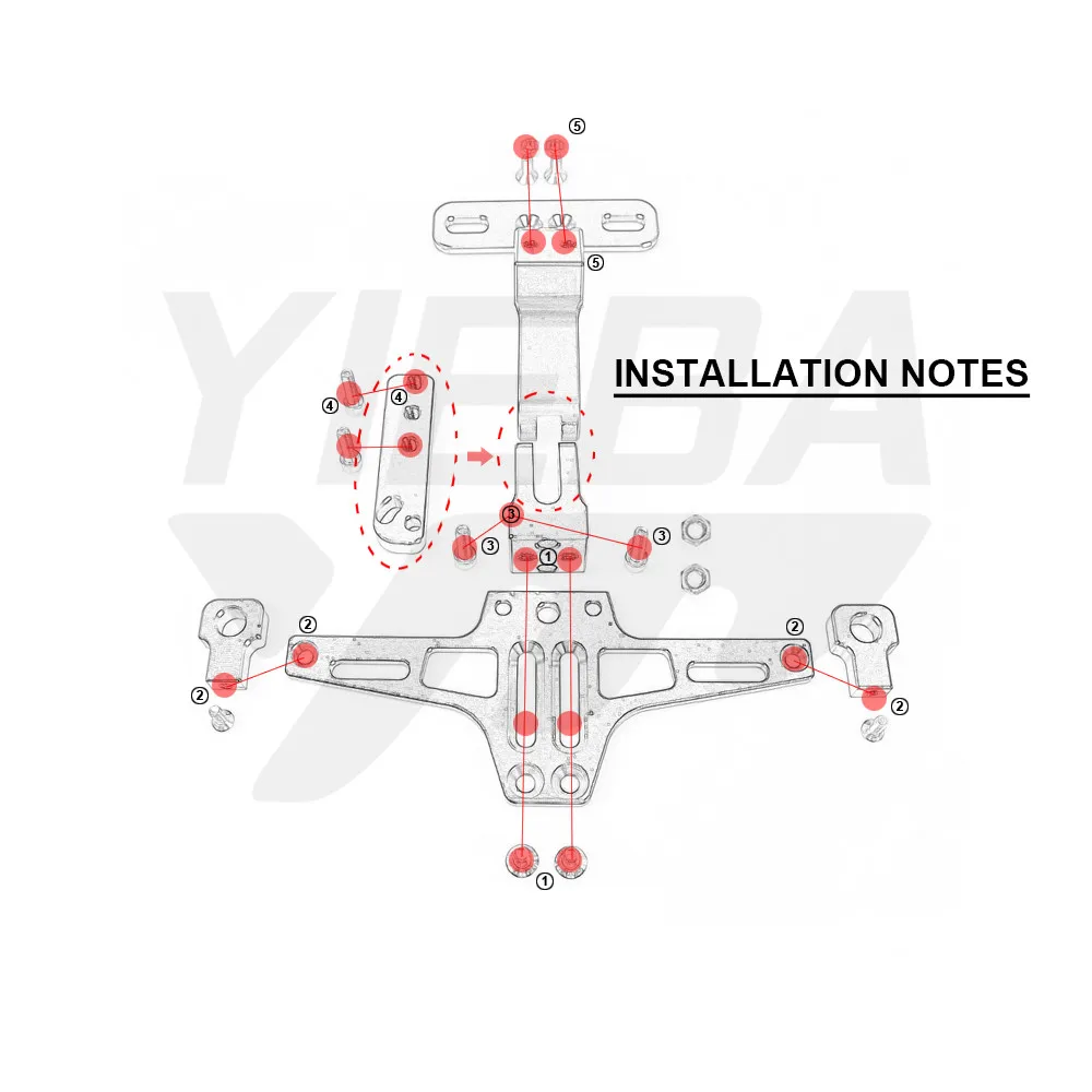 Мотоцикл Регулируемый Алюминиевый номерной знак рамка держатель кронштейн для honda YAMAHA YZF R1 R3 R15 R25 R125 FZ6 MT 07