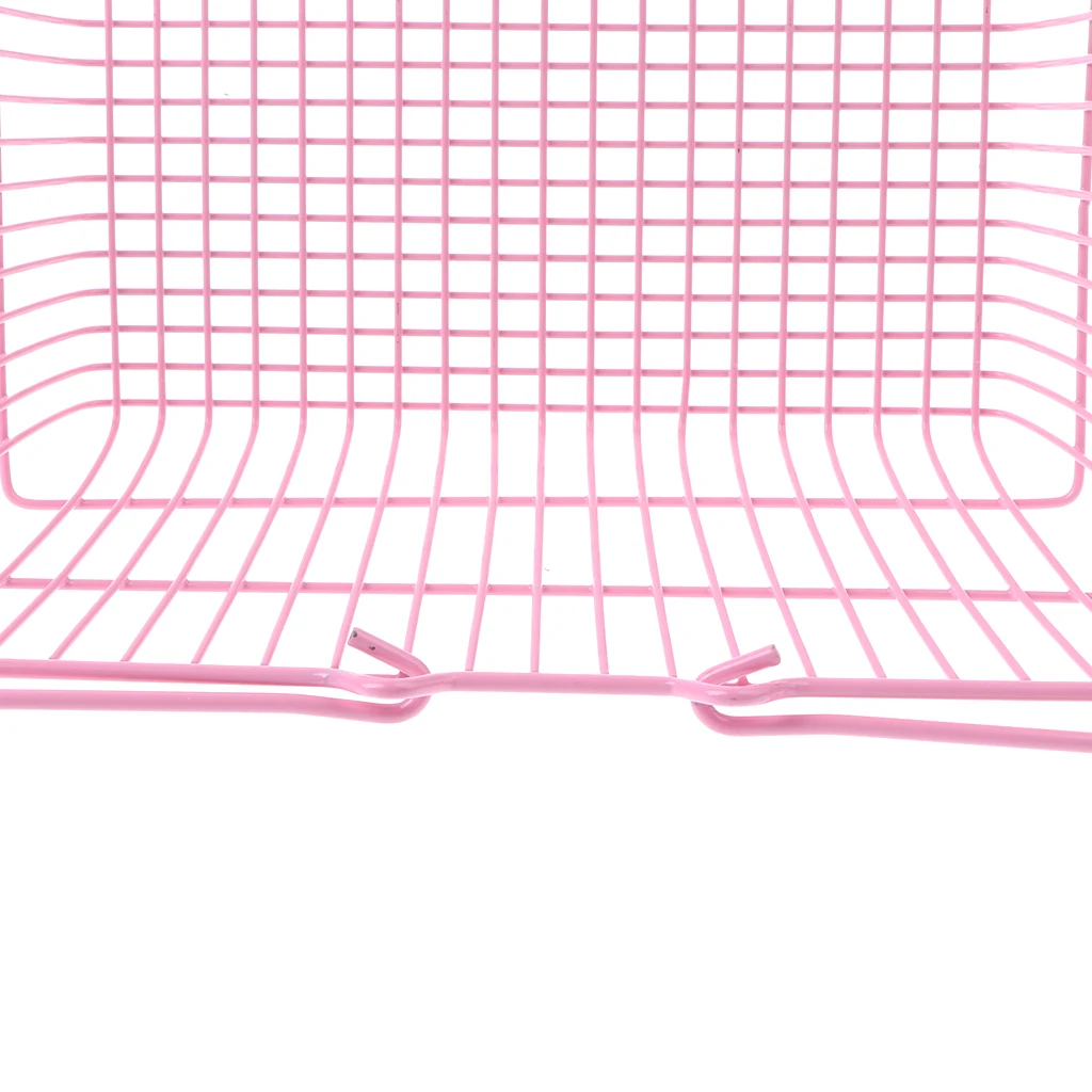2pcs Kids Mini Metal Supermarket Shopping Basket For Kitchen Fruit Vegetable Food Grocery Storage Pretend Play Tools Toy Gifts