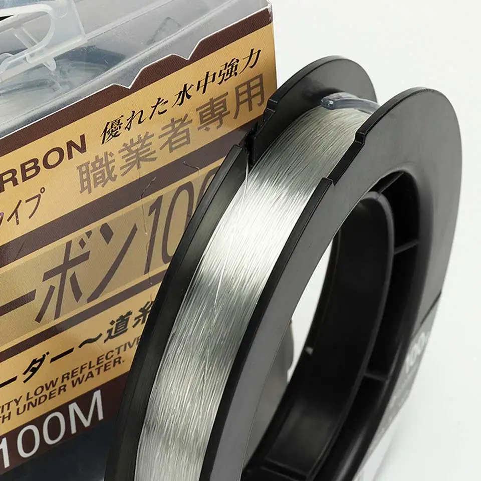 YGK العلامة التجارية FLUROCARBON خيط صنارة الصيد صنع في اليابان 100 متر سوبر قوة خيط صنارة الصيد s 100% الأصلي