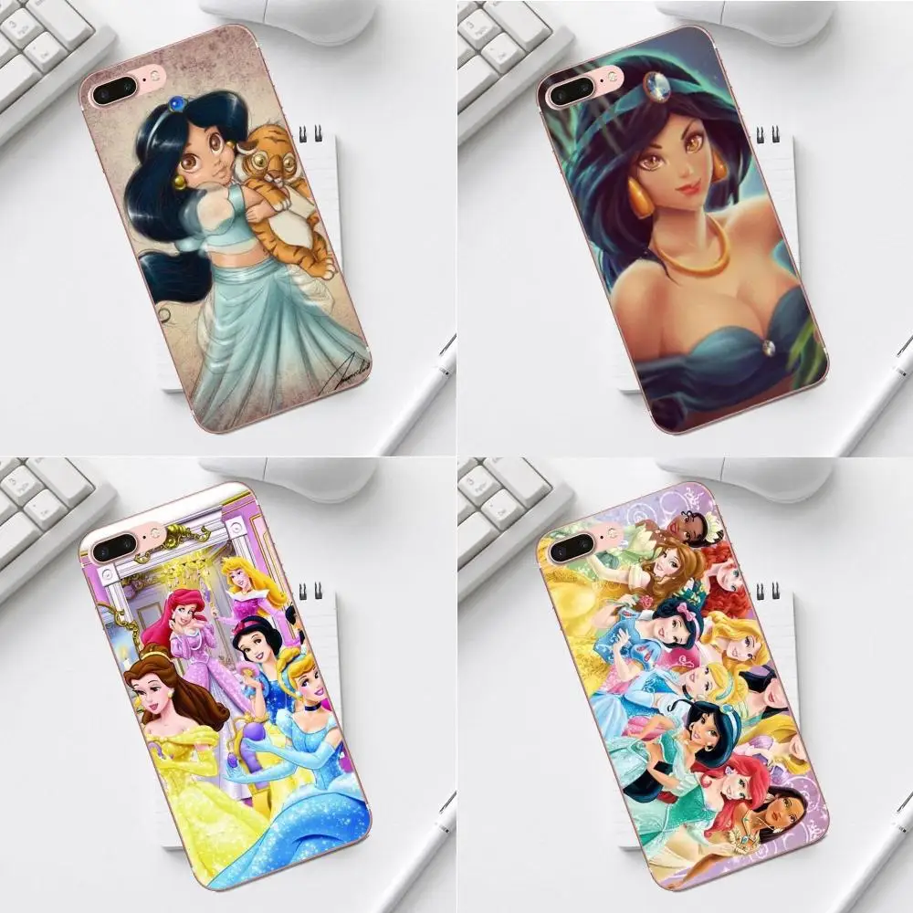 

TPU Patterns For iPhone 4 4S 5 5C SE 6 6S 7 8 Plus X XS Max XR Galaxy A3 A5 J1 J3 J5 J7 2017 Punk Princess Jasmine On Wood