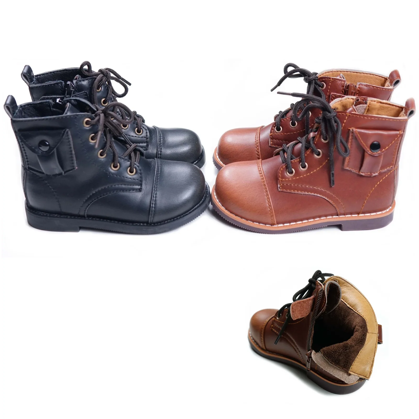 Buy New Children Boots Winter Warm Plush Kids Martin boots Fashion Shoes Boys Girls Snow Boots