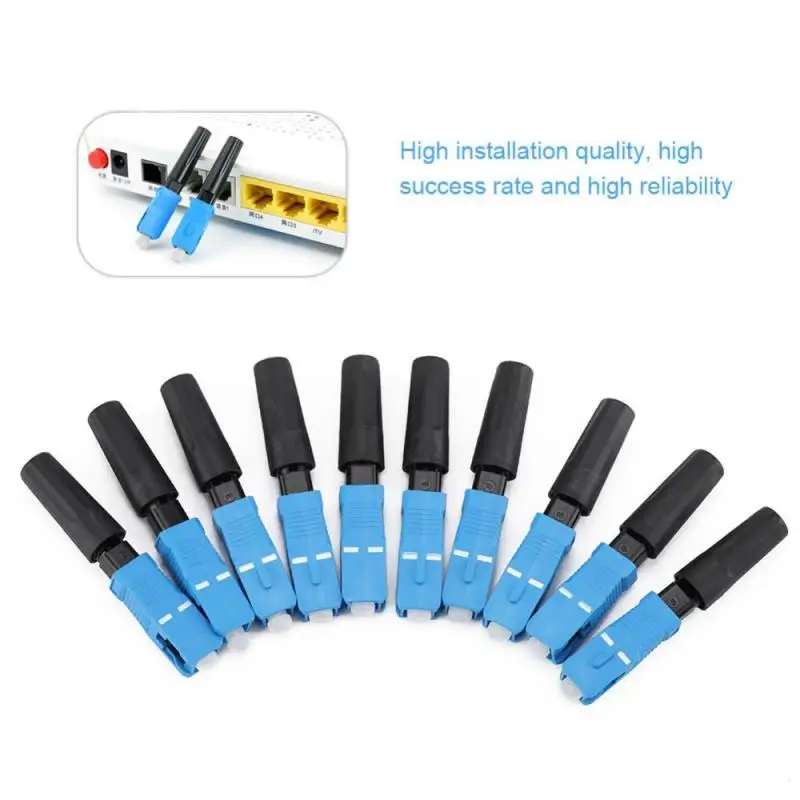 

100PCS/lot Optic Fast Connector SC Connector FTTH SC UPC single-mode fiber optic SC UPC quick connector FTTH Fiber Embedded