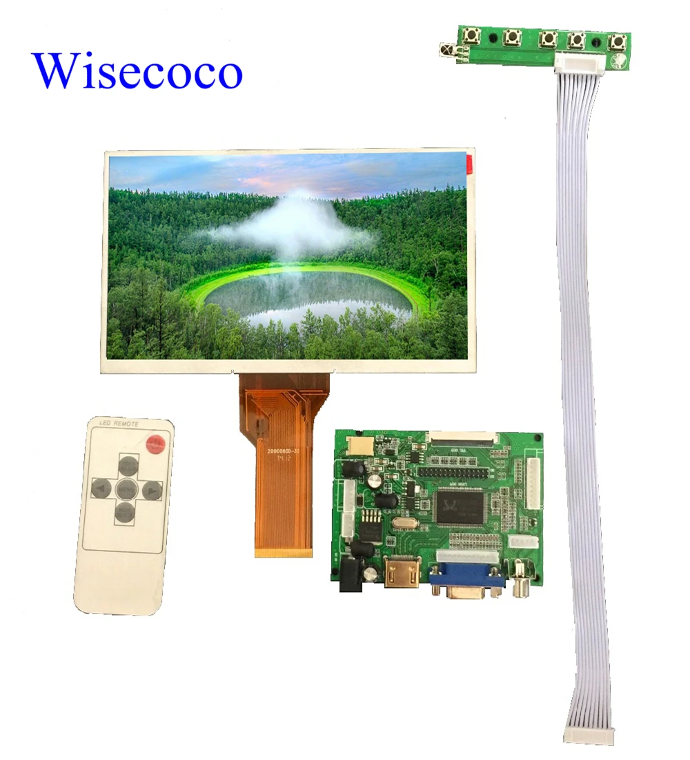  9 inch LCD Display Screen TFT Monitor AT090TN12 with HDMI VGA Input Driver Board Controller For Ras