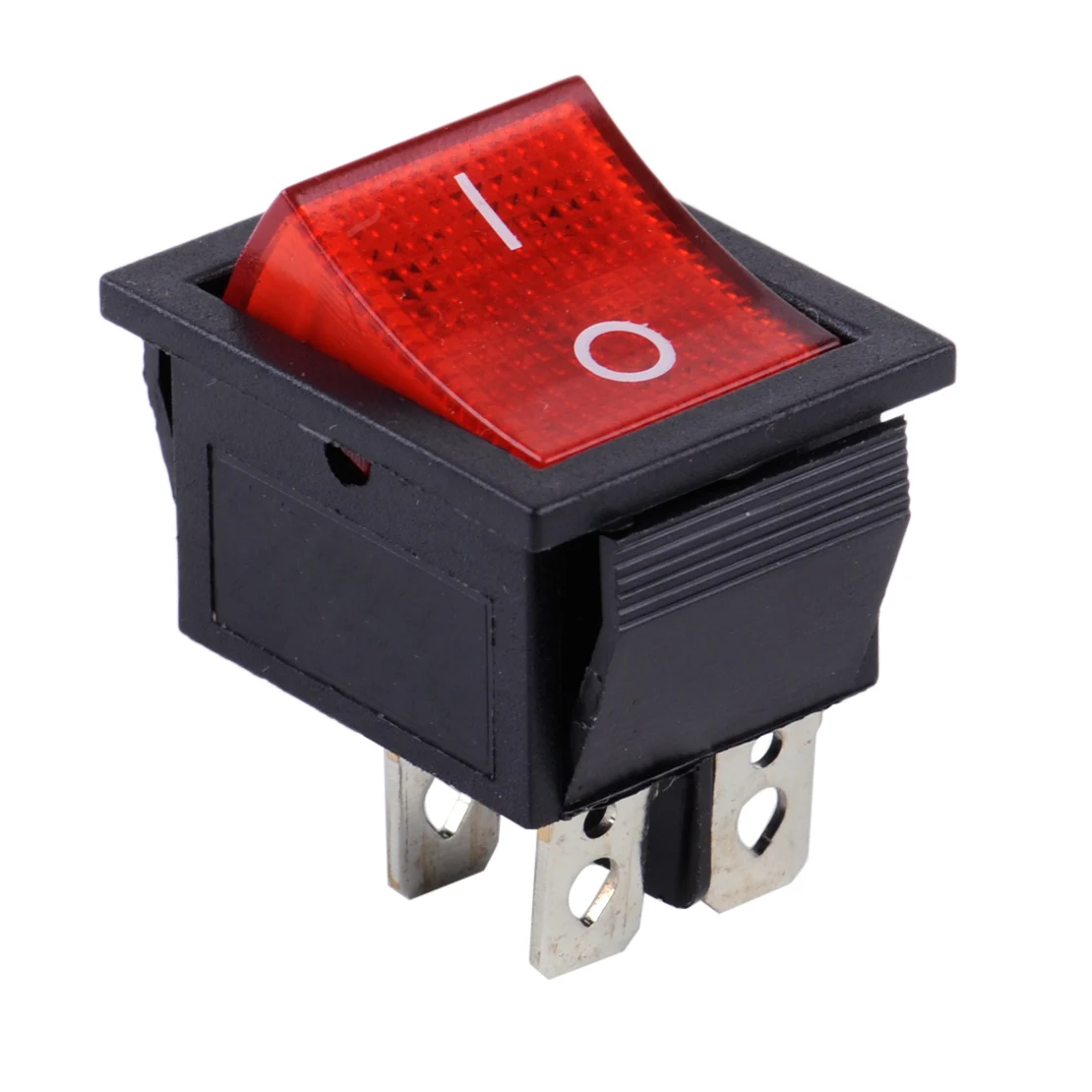 

CITALL On-Off 2 Position 4 Pin Terminals Snap-in Power Control Rocker Switch Red Indication Light fit for Car Boat Motorcycle