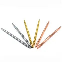 1 шт. простой металлический шариковая ручка Роскошные синие чернила ручка для деловых подписей ручки, кавайные канцелярские