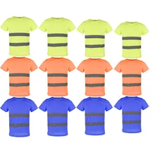 T-shirt manches courtes | Vêtement réfléchissant et respirant 1x, sécurité, séchage rapide, haute visibilité, L XXXL, livraison directe