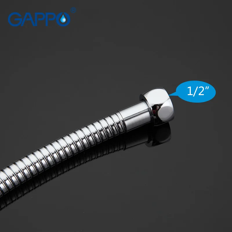 GAPPO 1 مجموعة عالية الجودة 1.5 m الفولاذ المقاوم للصدأ خرطوم استحمام مرن السباكة خرطوم الحمام اكسسوارات انبوب ماء G46