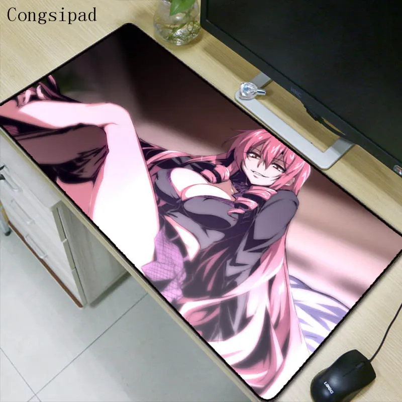 

Congsipad Sexy Anime Girl Large Speed Mouse Pad Mousepad Natural Rubber Gaming Table Mouse Mat with Locking Edge for CSGO DOTA 2