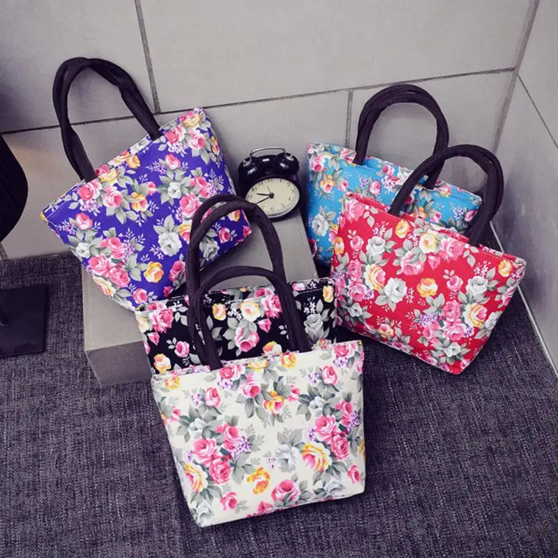 Новое поступление Для женщин Сумки-холсты сумка для покупок мода печатных молнии Портативный сумка для покупок дамы экологический