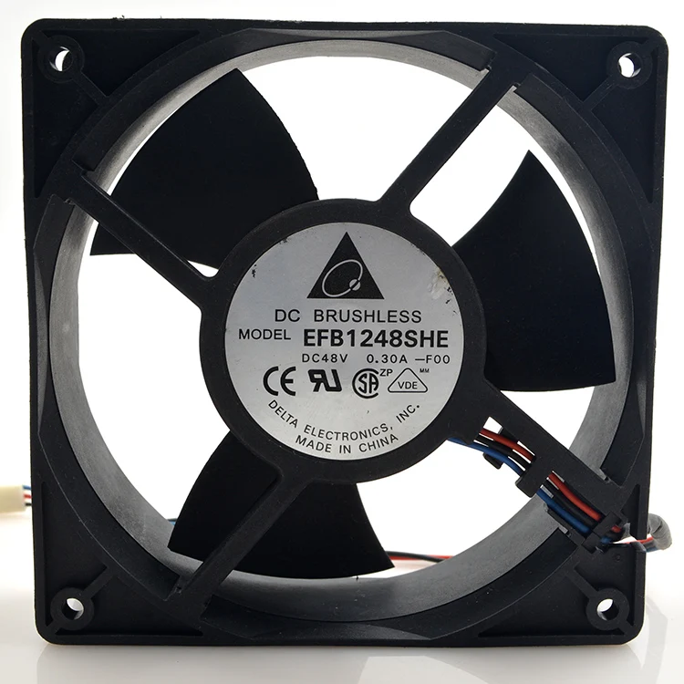Новый оригинальный EFB1248SHE F00 48V 0.30A 12038 12CM скоростной охлаждающий вентилятор  | Отзывы и видеообзор