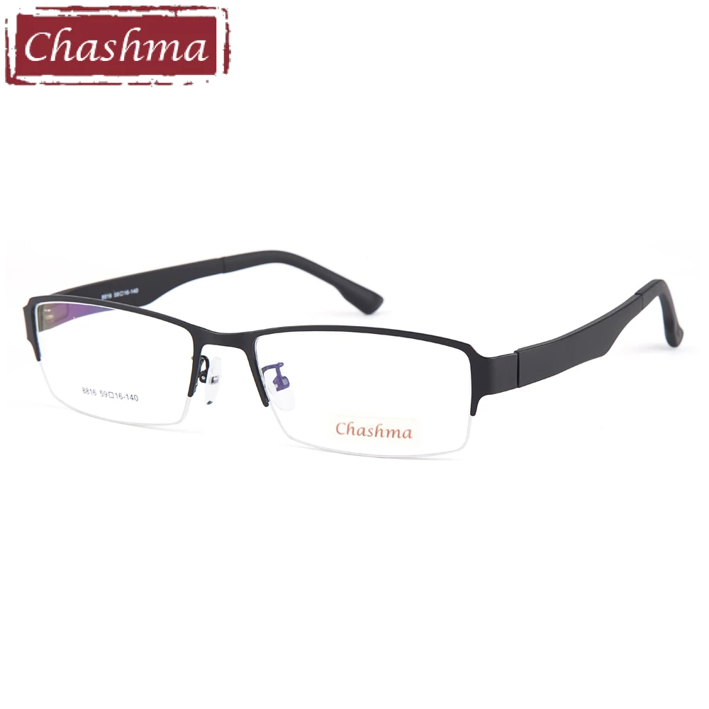 Chashma Brand Super Big Size Alloy Men Optical Glasses Frame Wide Face