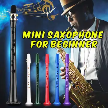 

Mini Pocket Saxophone C Tune Colorful Portable Little Sax with Carrying Bag for Begginers