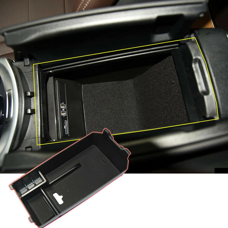 1pc black For C GLC Class W205+ Console Central Armrest Storage Box Multi-function boxes car interior Accessories