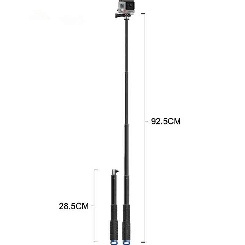 36 дюймов Портативный селфи палка удлинение монопод действие Камера ручной выдвижной полюсный монопод палка ручной стабилизатор для экшн-камеры Gopro Hero 7 6 5 4