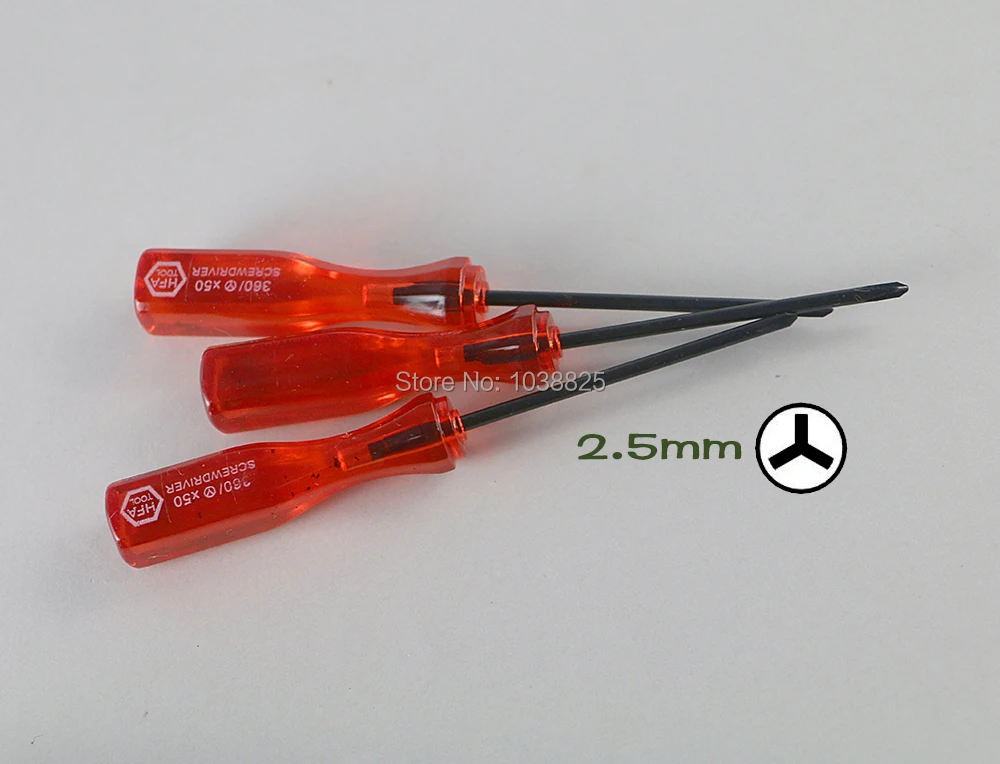 2 Pz/Lotto Red 2.5Mm Y Cacciavite 2.5Y Tri Ala Cacciavite Chiave Per Nds Ds Lite Pro