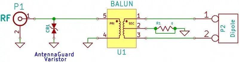 1:9 антенна HF Balun One Nine: маленький недорогой диапазон частот Длинная Проводная