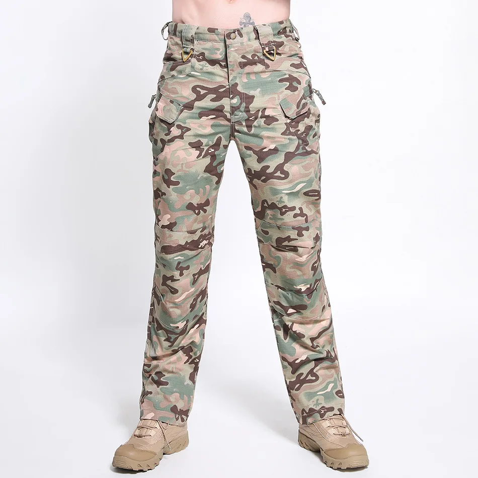 

Outdoor Waterproof Tearproof Hiking Pants Men Army Camouflage Cargo Pants Wear Resistant Multi-pocket Plus Size Tactical Trouser