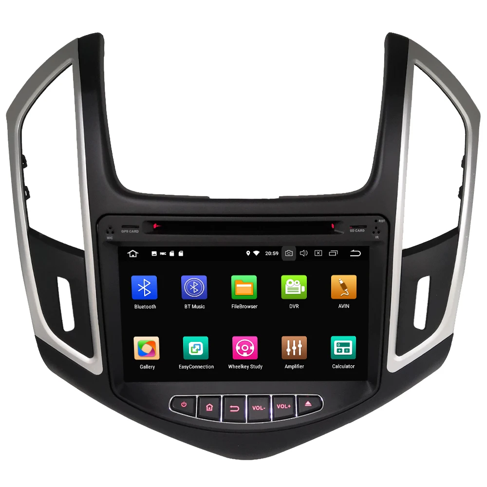 Discount KLYDE 8" Android 8 7.1 4G WIFI Octa Core PX5 4GB RAM 32GB ROM Car DVD Multimedia Player Radio For Chevrolet Cruze 2013 2014 2015 1