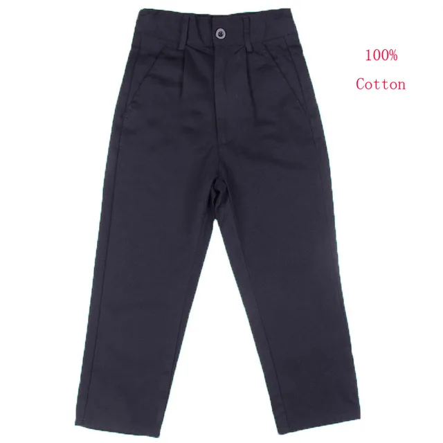 Trousers For Boys 100 Cotton Formal School Performance Suit Pant Brand