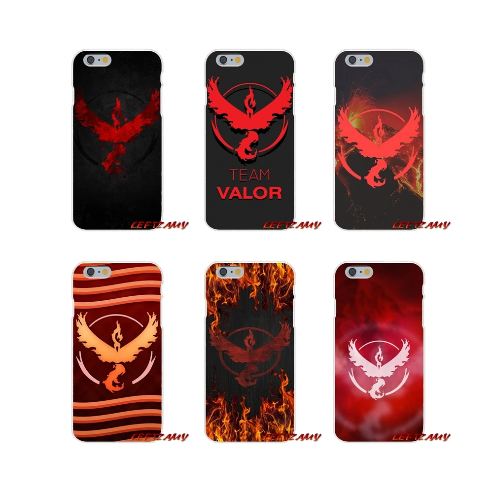 

TPU Transparent Case Covers fashion pokemon go team valor For Samsung Galaxy S4 S5 MINI S6 S7 edge S8 S9 S10 Plus Note 3 4 5 8 9