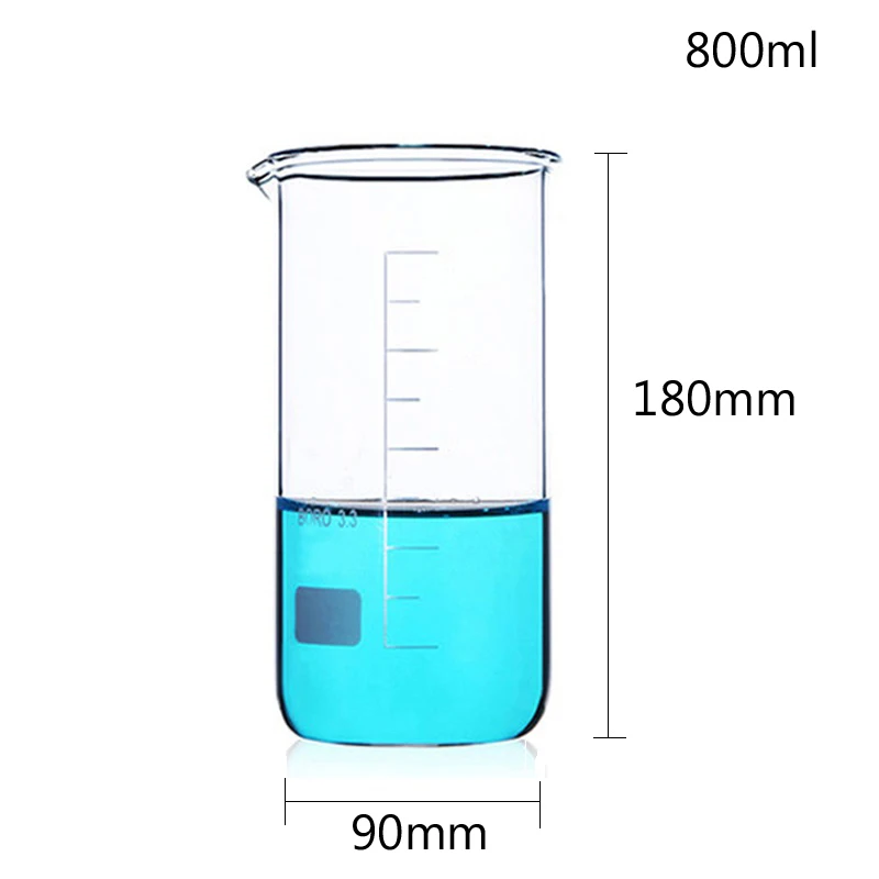 LINYEYUE 800 мл стеклянный шейкер высокий боросиликатное стекло высокая температура измерение сопротивления чашки химическая лаборатория оборудование