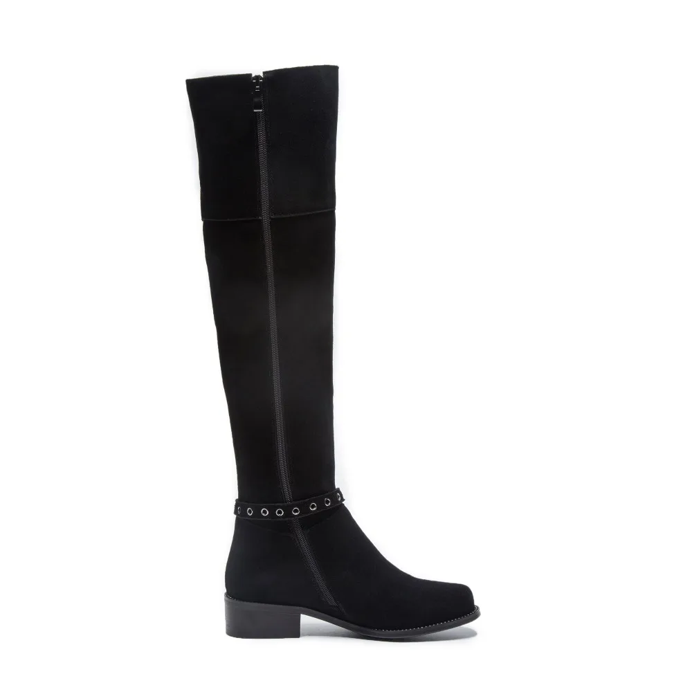 Furtado 40 Genou Bottes D'hiver black 42 Haute Arden Daim Automne Chevalier Boucle Mode 2018 De Noir Taille Black 2 43 4cm Dames Longues 33 5cm En Femmes 41 dwwzqH