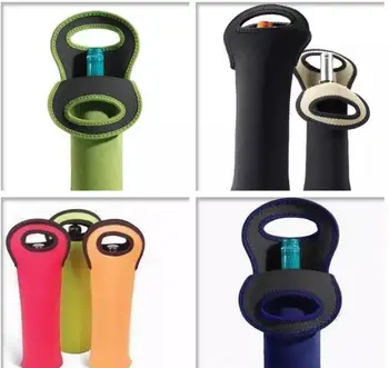 

Fast Shipping 500pcs Beer Wine Glass Single Neoprene Bottle Cooler Sleeves Holder Cover Bag Water Bottle My Bottle 750ml