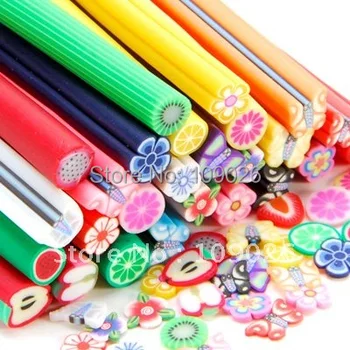 

100 pcs Canes Nail Fimo polymer clay Nail Decoration NA309