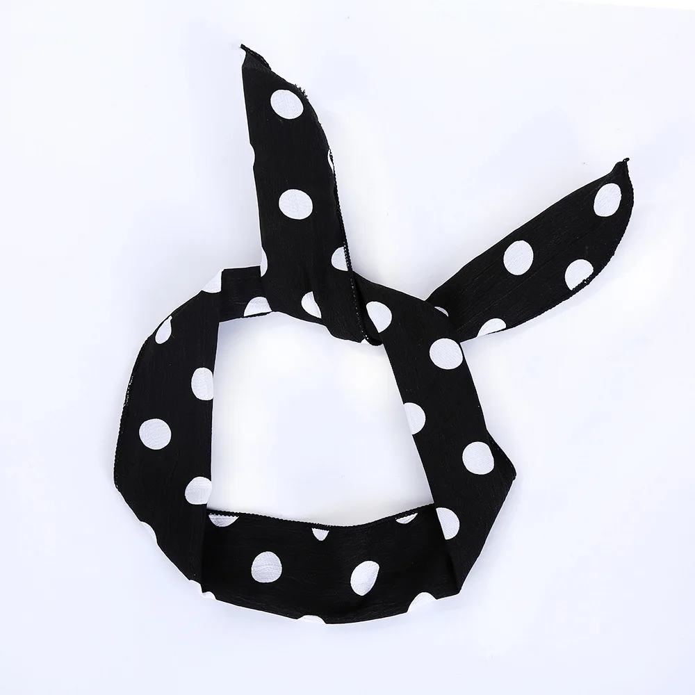 Fashion Women fabric DIY Ties Band Hairbands Headbands for Women Girls Hair Accessories Multi-colors Print Headwear (17)