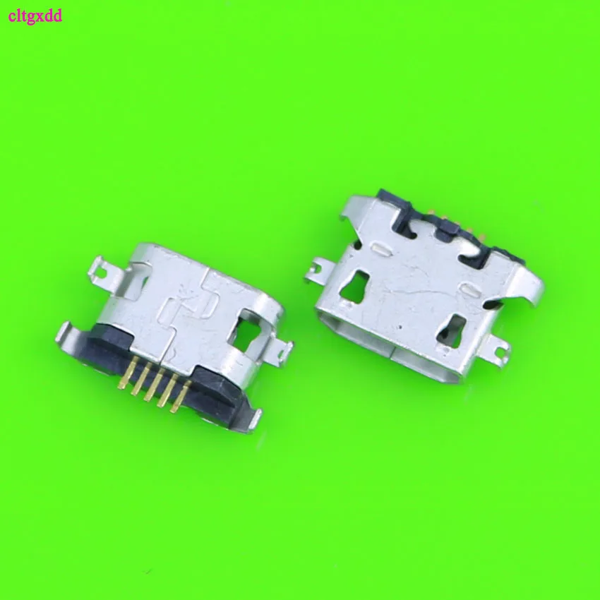 

clgxdd 50pcs Micro USB 5pin B type Female Connector For Mobile Phone Micro USB Jack Connector 5 pin Charging Socket (A-13)