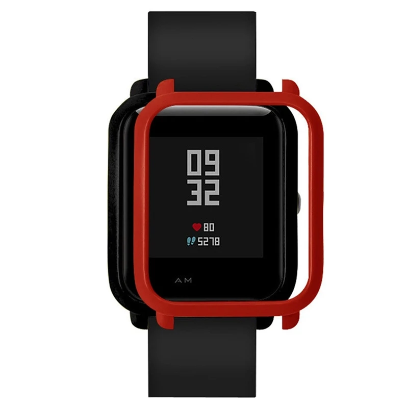 Чехол для часов с рамкой для Amazfit Bip Youth Smart протектор для часов чехол тонкий красочная рамка чехол Защита оболочки для Xiaomi Huami