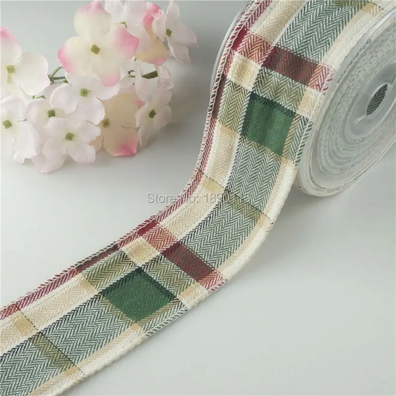 Free shipping New Arrival 50mm cotton Fabric Ribbon home&garden
