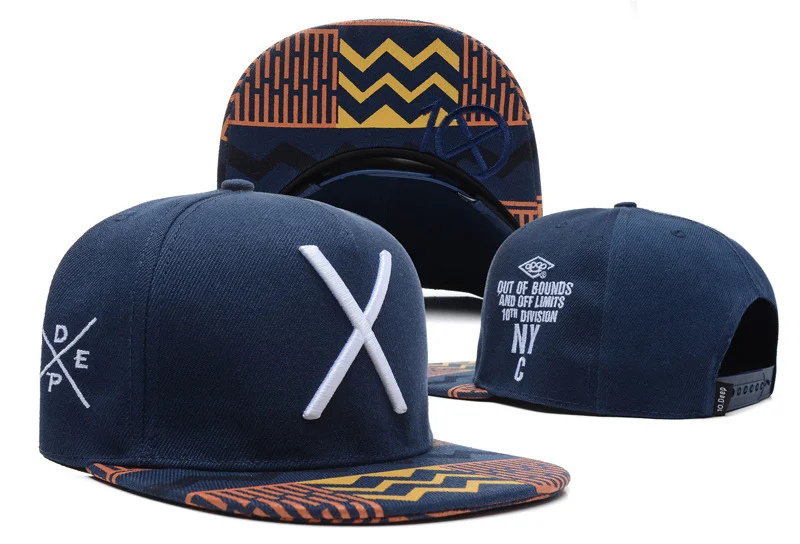 2015 Hot Sale classic deep blue fashion baseball snapback hats & caps