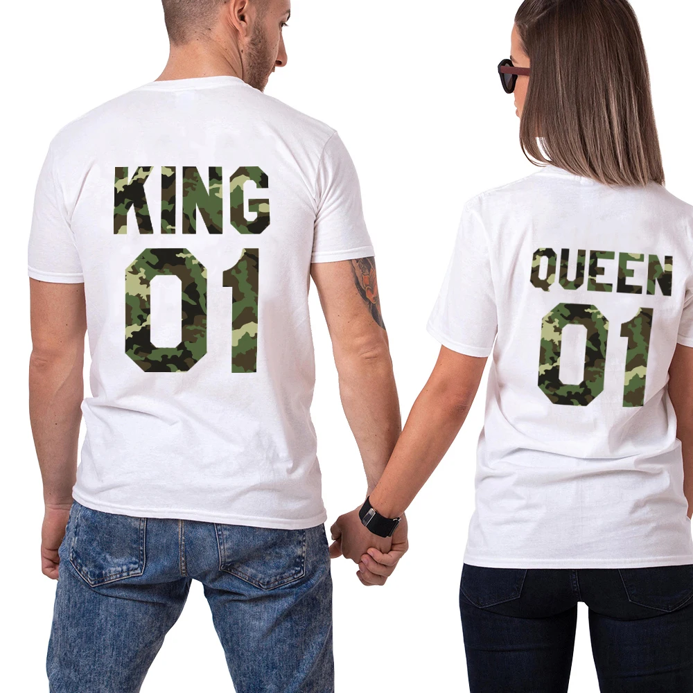 Buy His and Hers King Queen Shirts Chic Couples Camo