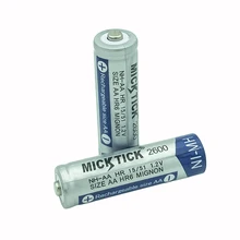 

12Pcs 1.2V AA 5# 2A 2600mAh NI-MH Battery battiries batteria Rechargeable Low self Battery Capacity camera,toys free shipping