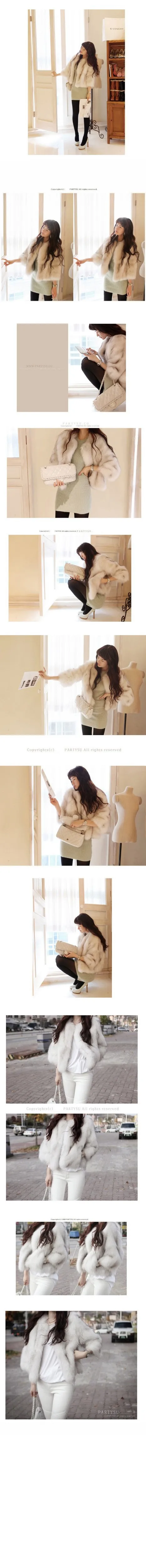 shipping2014 Женская Южная Корея выступают в качестве покупке агентства короткие аутентичная имитация пальто с мехом пальто длинное пальто с мехом на продажу