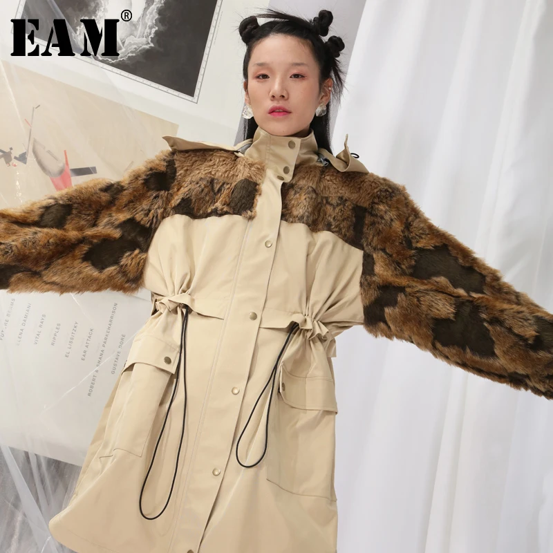 Jk672 khaki Épais Green Vert Mode Armée Point Manteau Rembourré Manches Parkas Nouveau Longues Revers À Fourrure Printemps Coton eam Femmes Chaud 2019 Army qC1BwffH