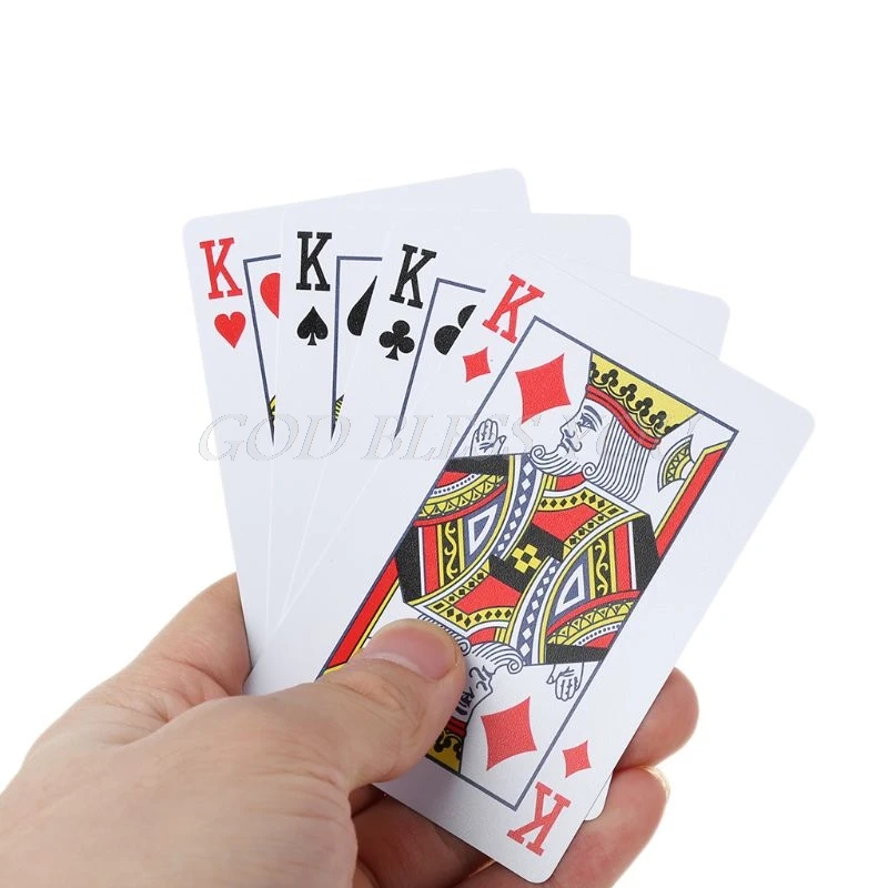 

1set Plastic Waterproof Poker PVC Playing Card Family Party Fun Board Game Deck Set