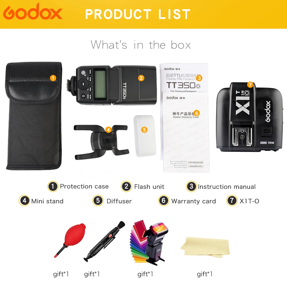 GODOX TT350 Mini Flash Light 2.4G Wireless HSS TLL 1/8000s Master Speedlite For Olympus Panasonic Lumix Camera+ X1TO Trigger GODOX TT350 Mini Flash Light 2.4G Wireless HSS TLL 1/8000s Master Speedlite For Olympus Panasonic Lumix Camera+ X1TO Trigger
