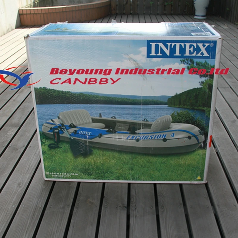 Intex экскурсионная Спортивная лодка надувная пвх рыбацкий каяк для озера реки