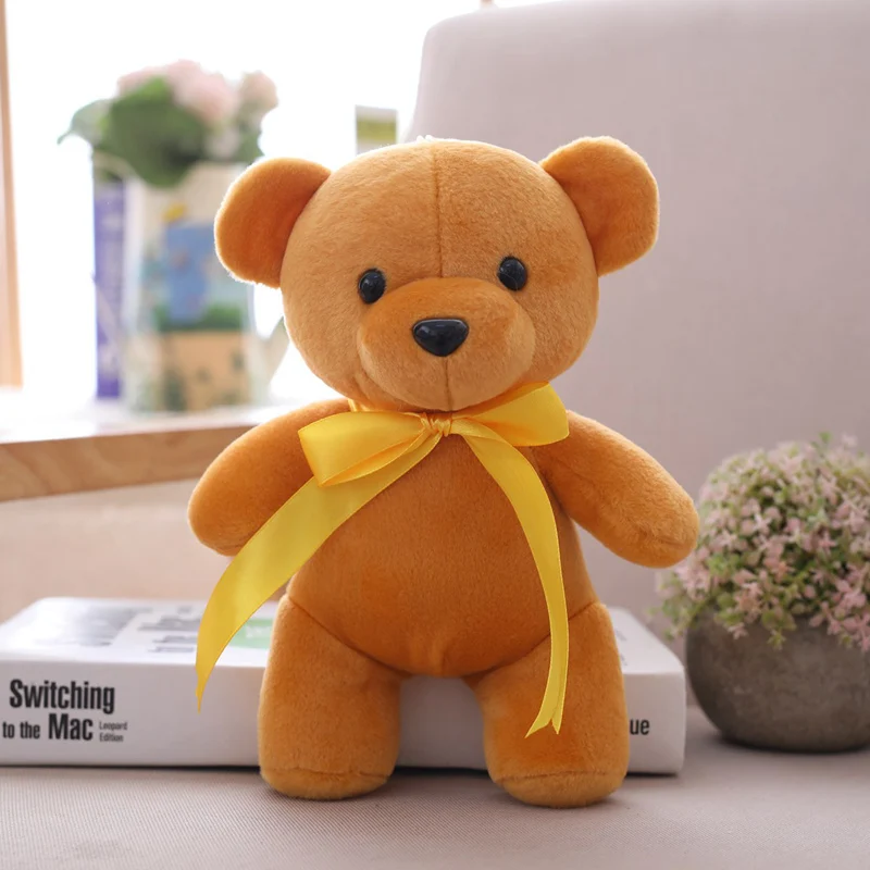 

1PCS Hot 25CM Kawaii Small Teddy Bears Plush Toys Stuffed Animals Lovely Bear Dolls Soft Kids Girl Toys