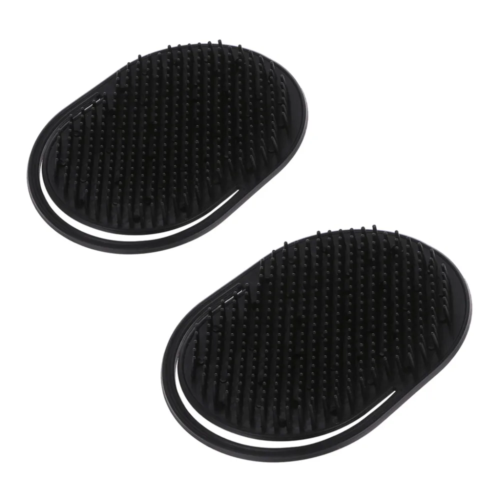 2 Pcs Pocket Travel Hair Comb Brush Men Beard Mustache Palm Scalp